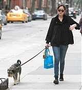 Dakota Johnson Out with Zeppelin in NYC - April 7